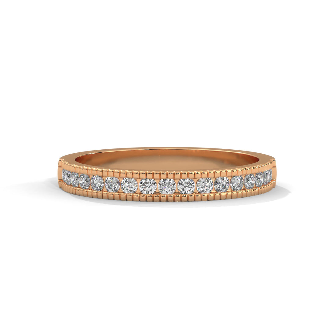 The Radiant Channel 0.31 CTW Round-Cut Diamond Ladies' Ring | 14K/18K Gold