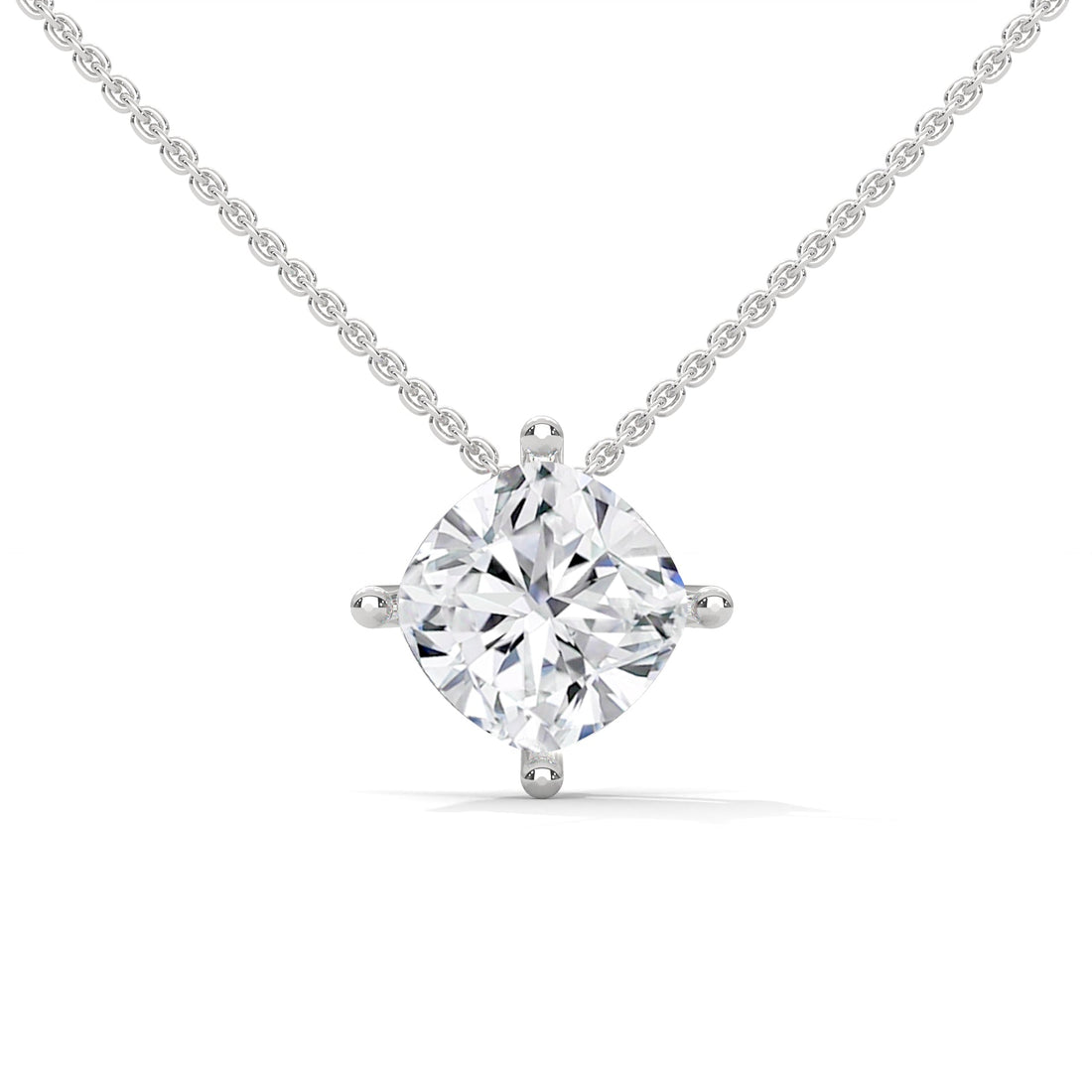 Celestial Glow Round-Cut Diamond Pendant Necklace 2.50ct | 14K Gold |16”&18” Chain