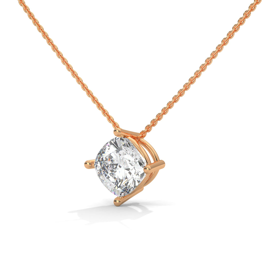 Celestial Glow Round-Cut Diamond Pendant Necklace 2.50ct | 14K Gold |16”&18” Chain