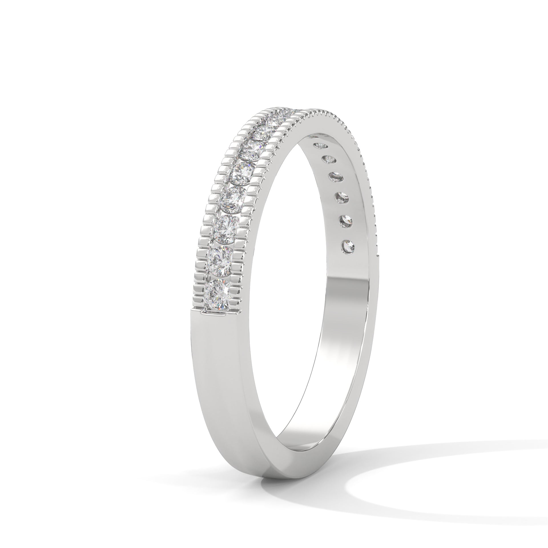 The Radiant Channel 0.31 CTW Round-Cut Diamond Ladies' Ring | 14K/18K Gold