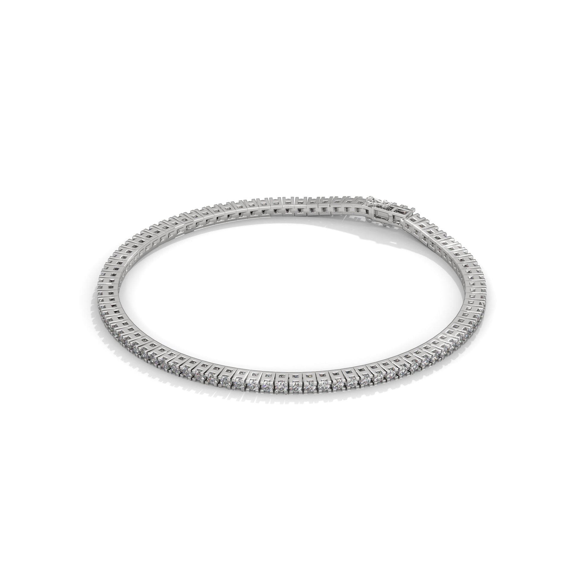 Lumière Classic Round-Cut Lab-Grown Diamond Tennis Bracelet | 2.18 CTW