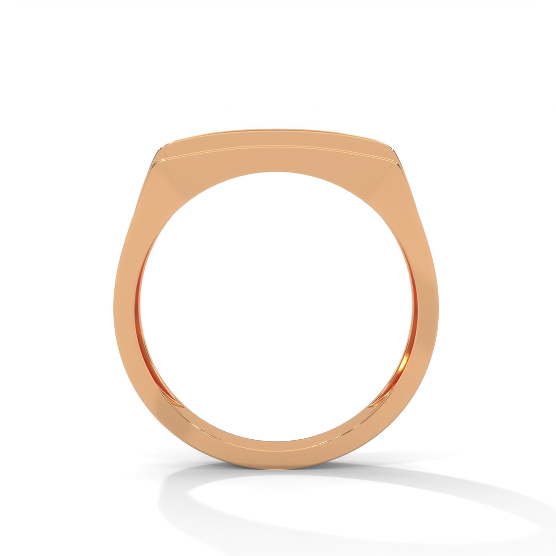 Noble 0.60 CTW Round Lab-Grown Diamond Rectangular Men's Ring