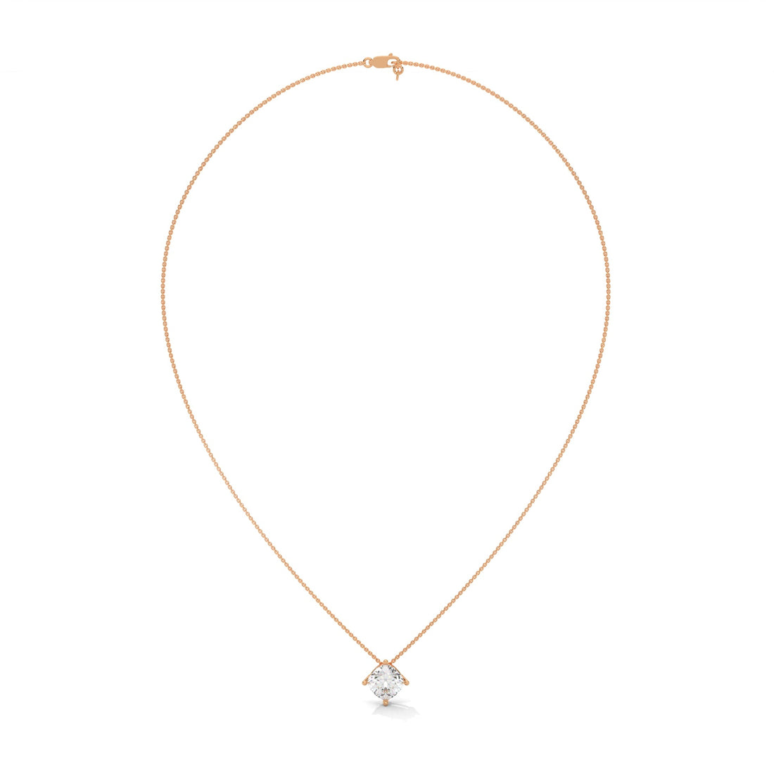 Celestial Glow Round-Cut Diamond Pendant Necklace 2.50ct | 14K Gold |16”&18” Chain