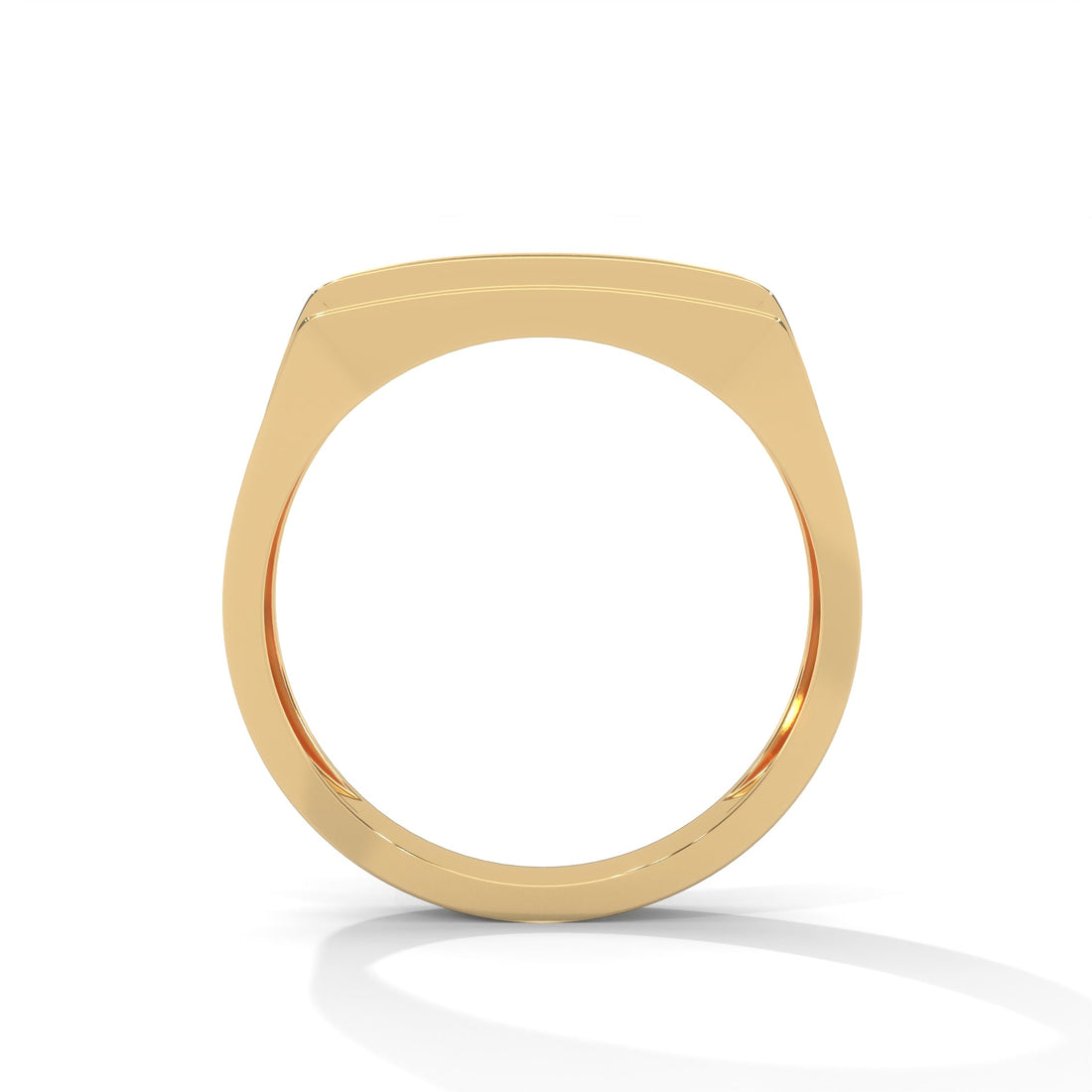 Noble 0.60 CTW Round Lab-Grown Diamond Rectangular Men's Ring