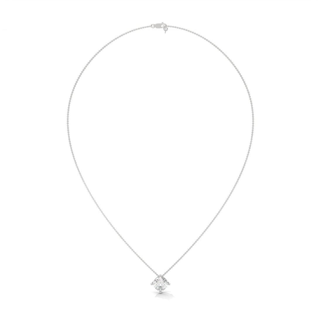 Celestial Glow Round-Cut Diamond Pendant Necklace 2.50ct | 14K Gold |16”&18” Chain