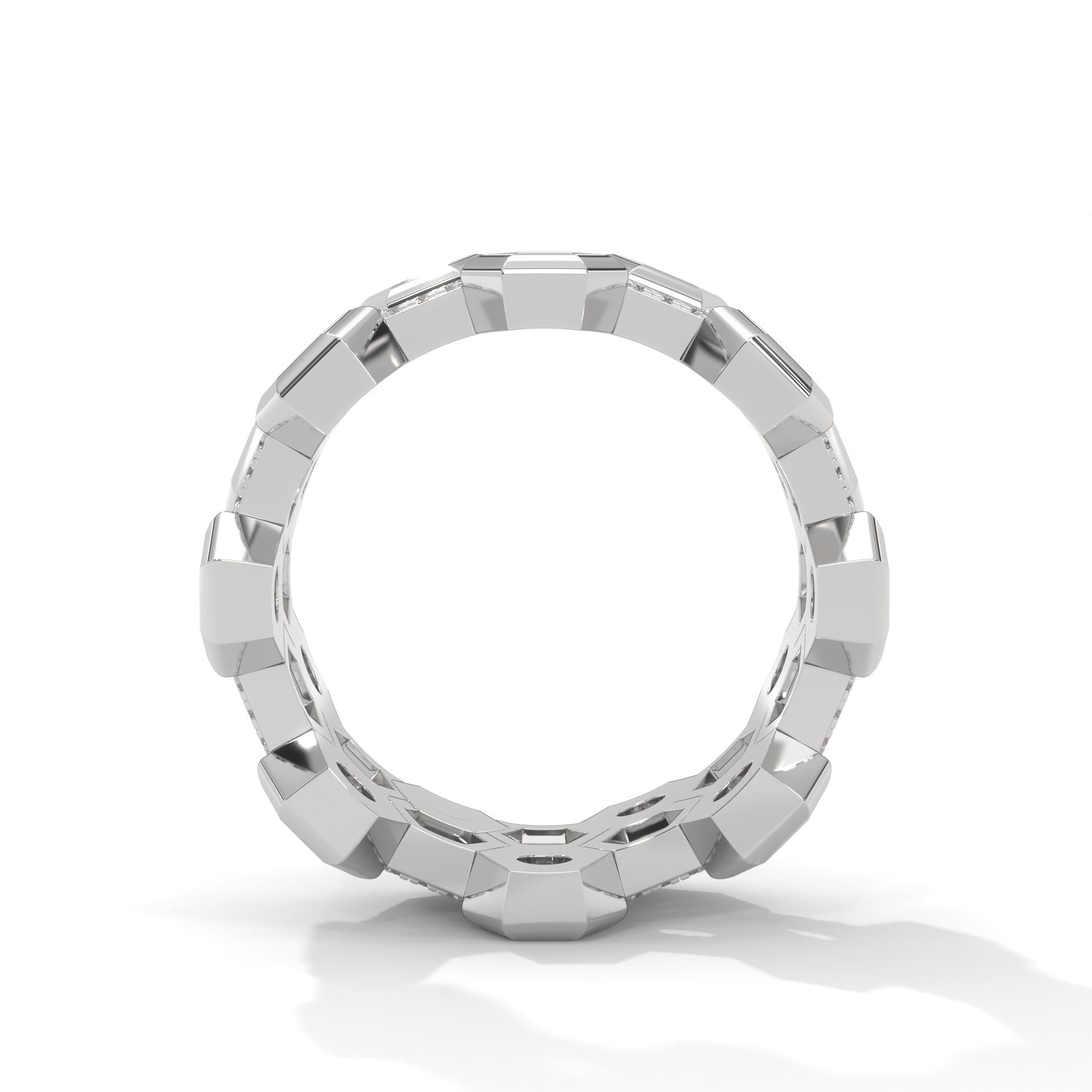 HexaGlow 2.69 CTW Lab-Grown Diamond Honeycomb Band