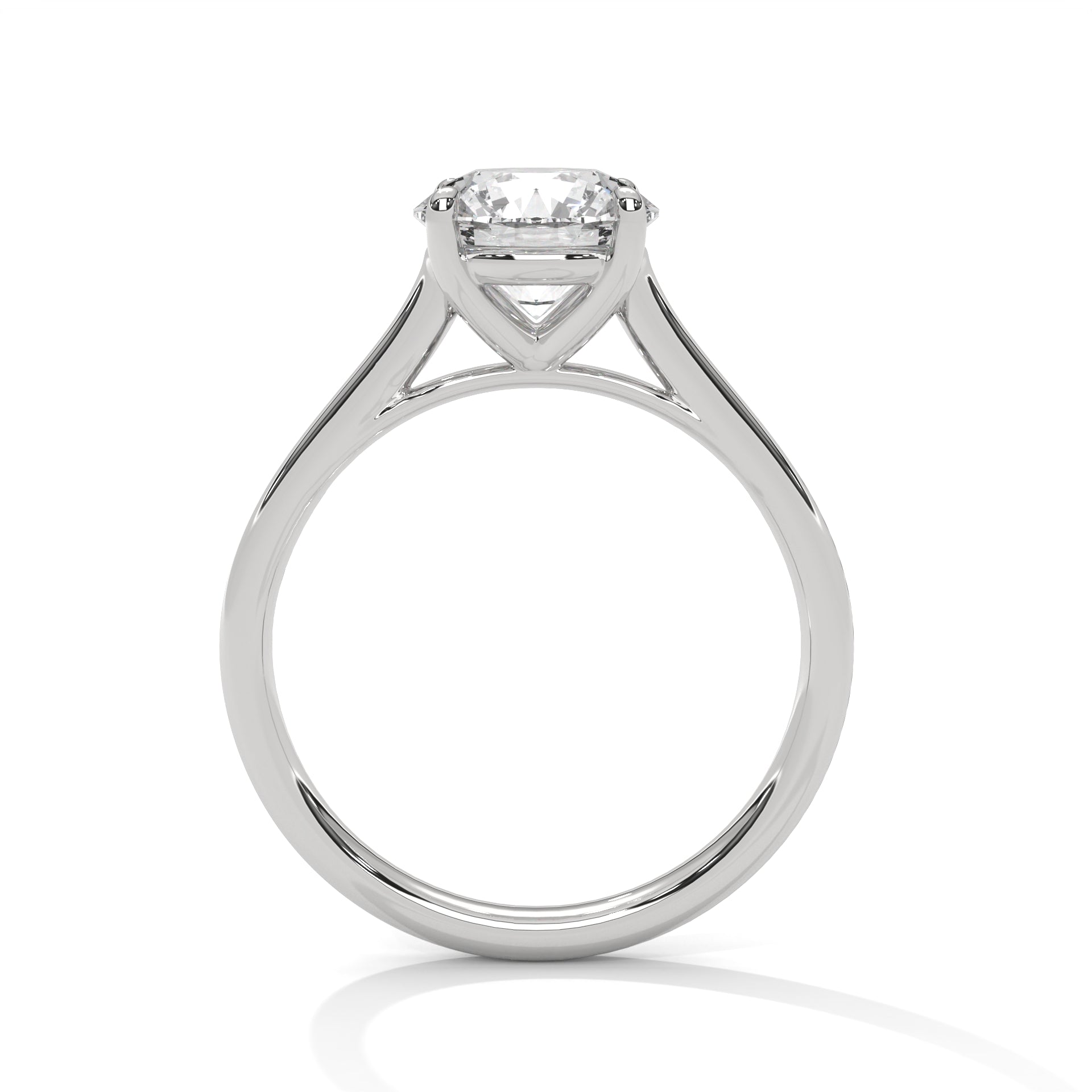 Elegant Brilliance 1 CT Lab Grown Diamond Round-Cut Solitaire Ring