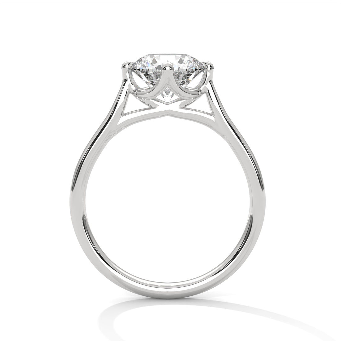 Luminous Grace 1 CT Round-Cut Lab Grown Diamond Solitaire Ring | E VS1