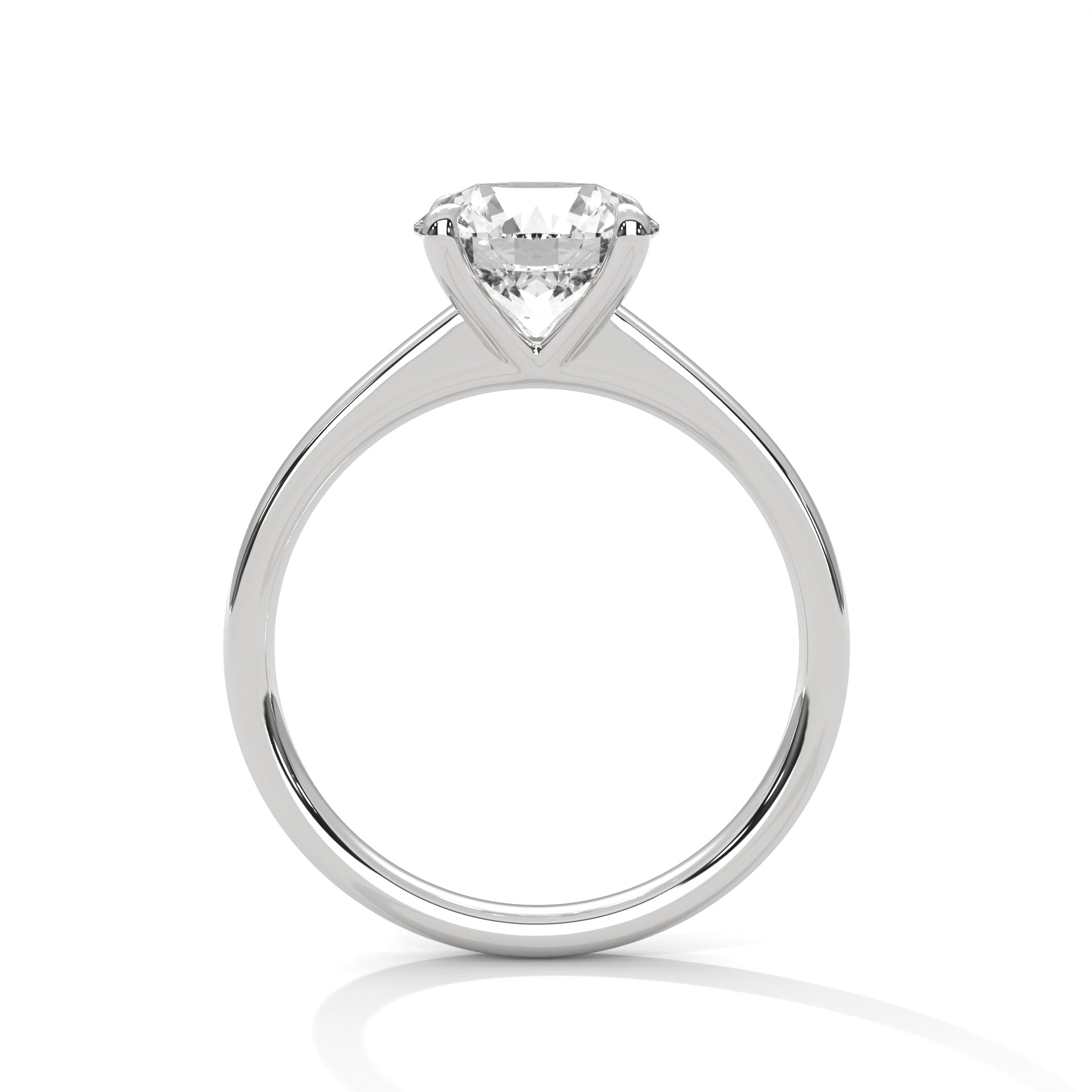 Timeless Glow 1 CT Round-Cut Lab Grown Diamond Solitaire Ring | E VS1