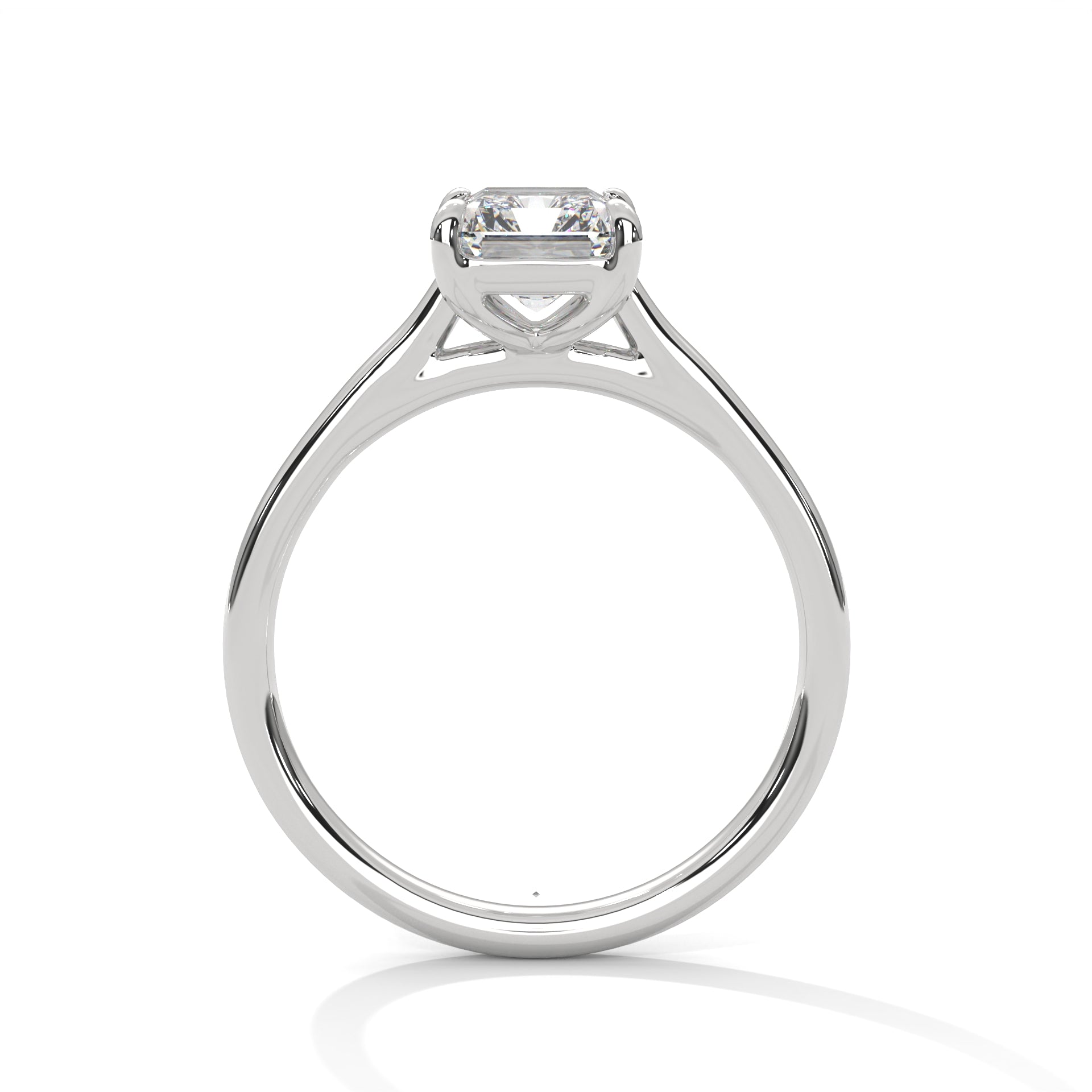 Regal Radiance 3CT Emerald Lab-Grown Diamond Engagement Ring | E-VS1