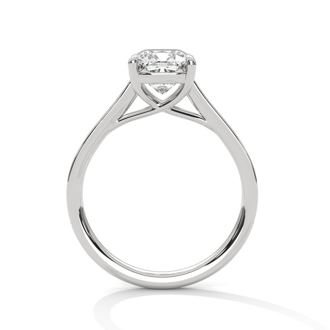 Xalora Bliss 1.5 CT Cushion-Cut Lab Grown Diamond Pave Ring | 1.62 CTW