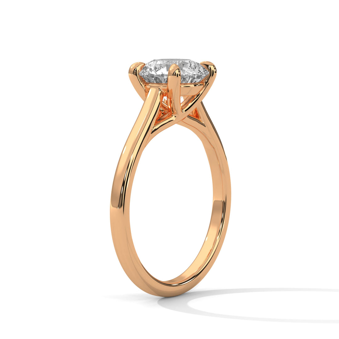 Luminous Grace 1 CT Round Lab-Grown Diamond Ring | E VS1