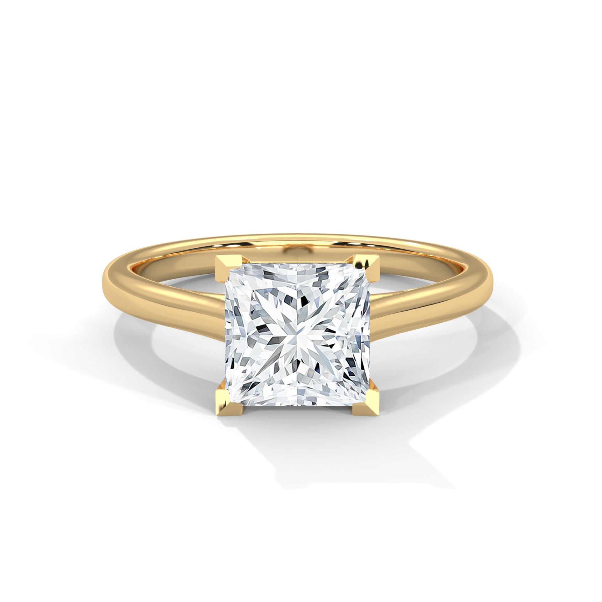 Pure Radiance 1 CT Princess-Cut Lab Grown Diamond Solitaire Ring | E-VS1