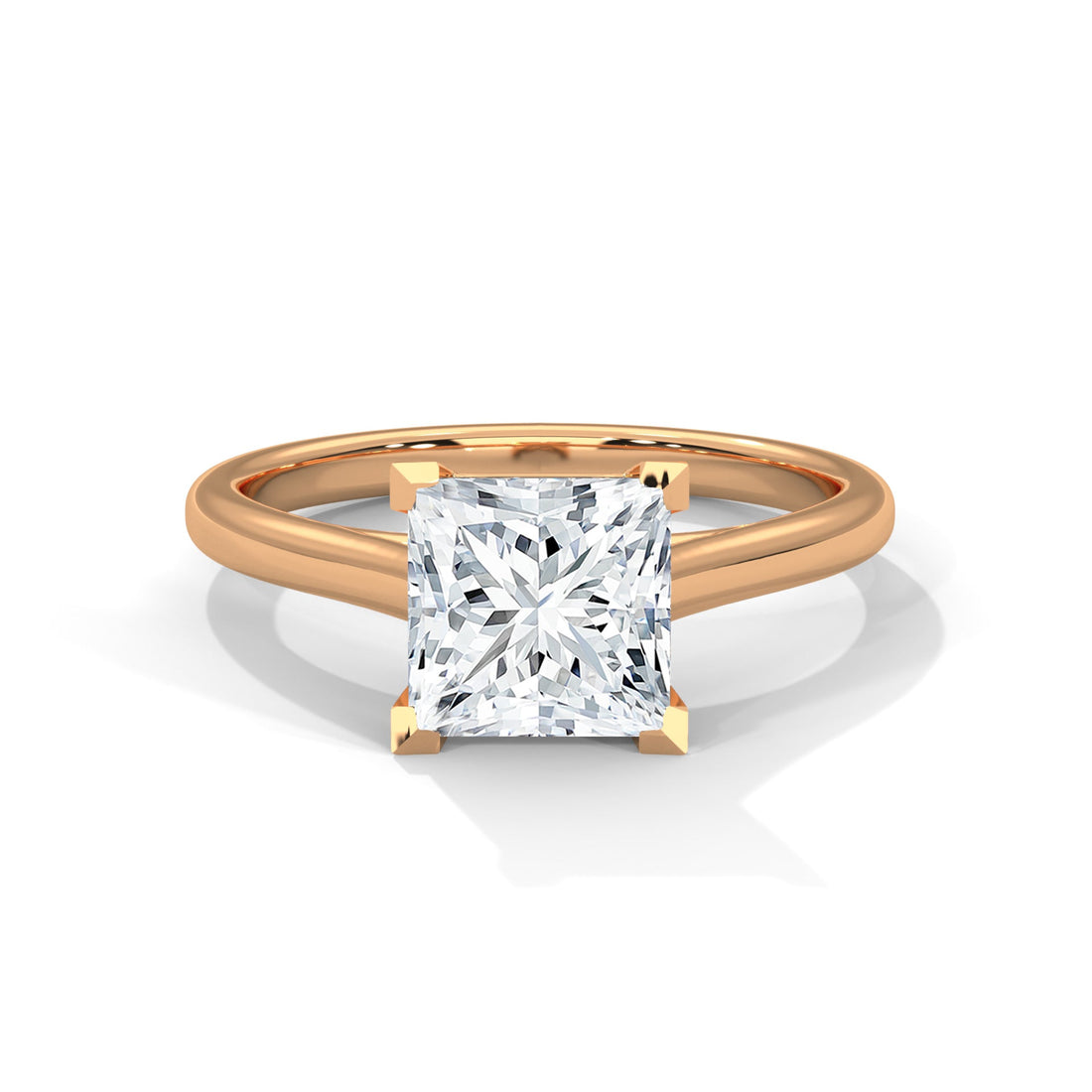 Pure Radiance 1 CT Princess-Cut Lab Grown Diamond Solitaire Ring | E-VS1