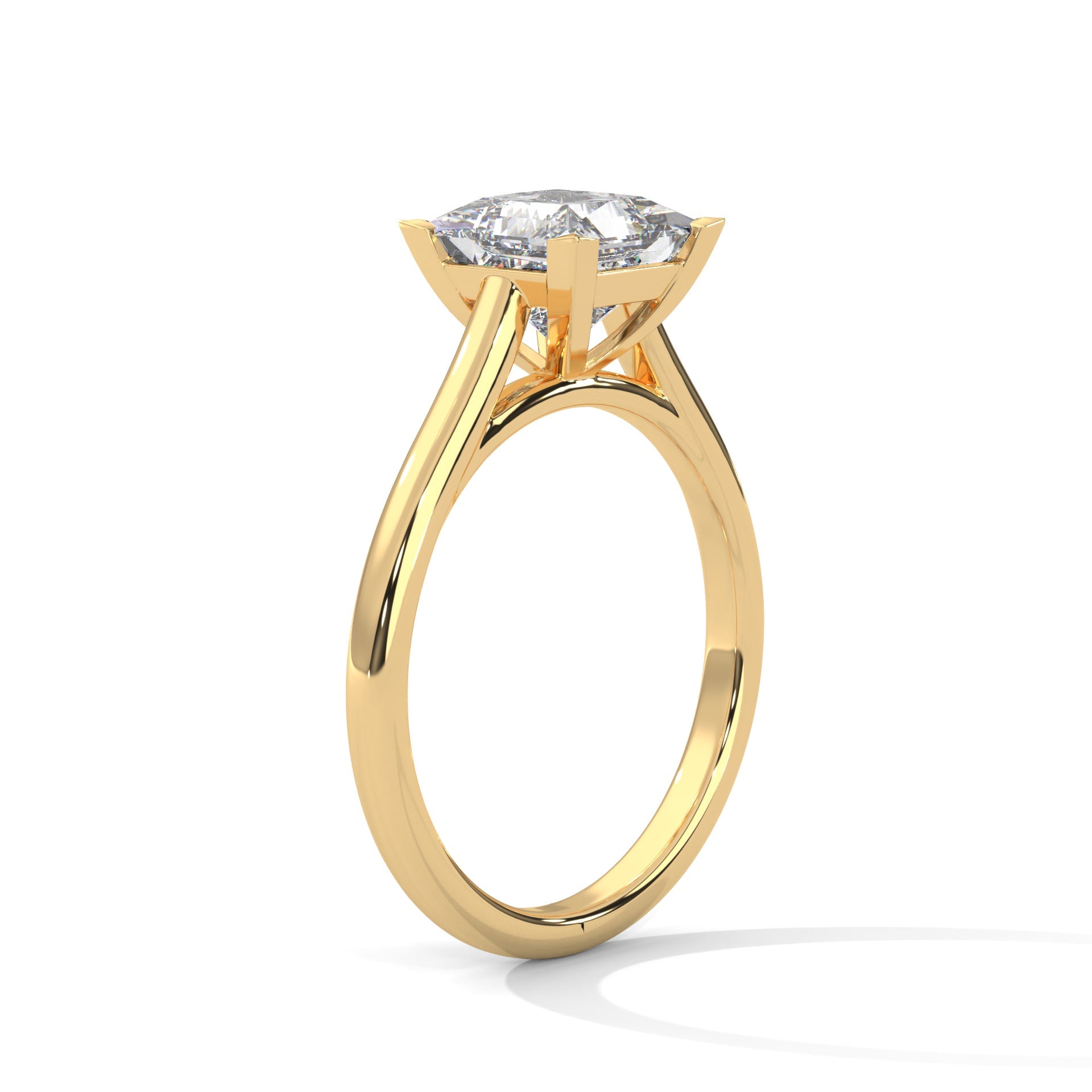 Pure Radiance 1 CT Princess-Cut Lab Grown Diamond Solitaire Ring | E-VS1