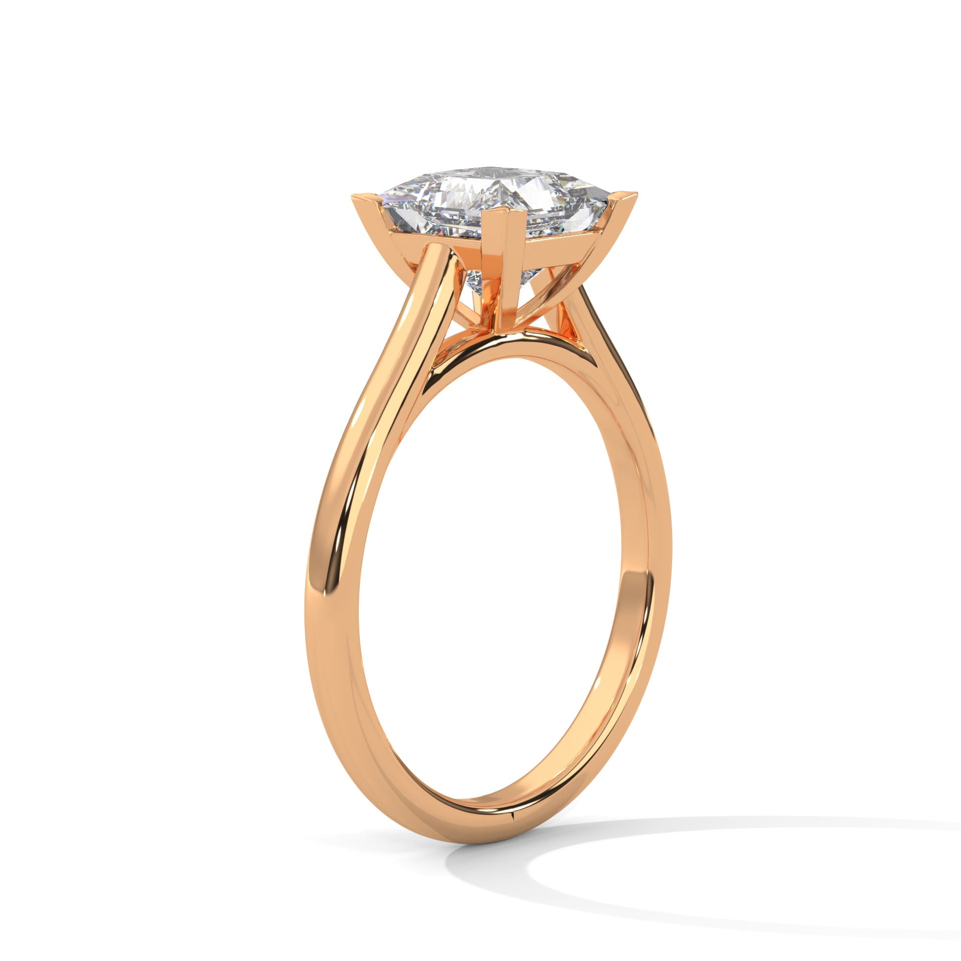 Timeless Elegance 1.5 CT Princess-Cut Lab Grown Diamond Solitaire Ring | F-VS1