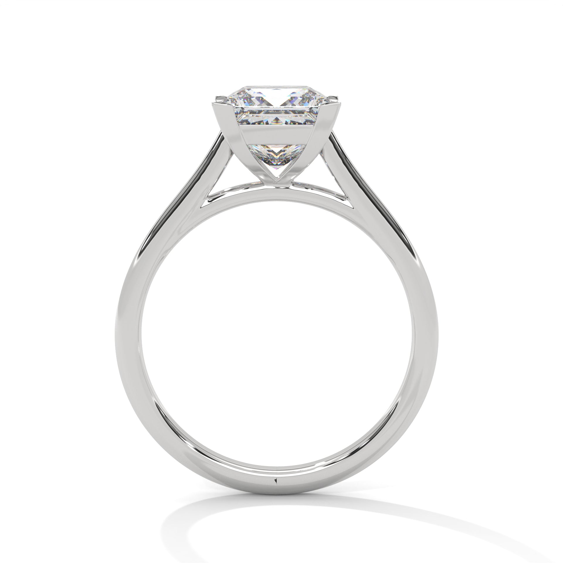 Pure Radiance 1 CT Princess-Cut Lab Grown Diamond Solitaire Ring | E-VS1