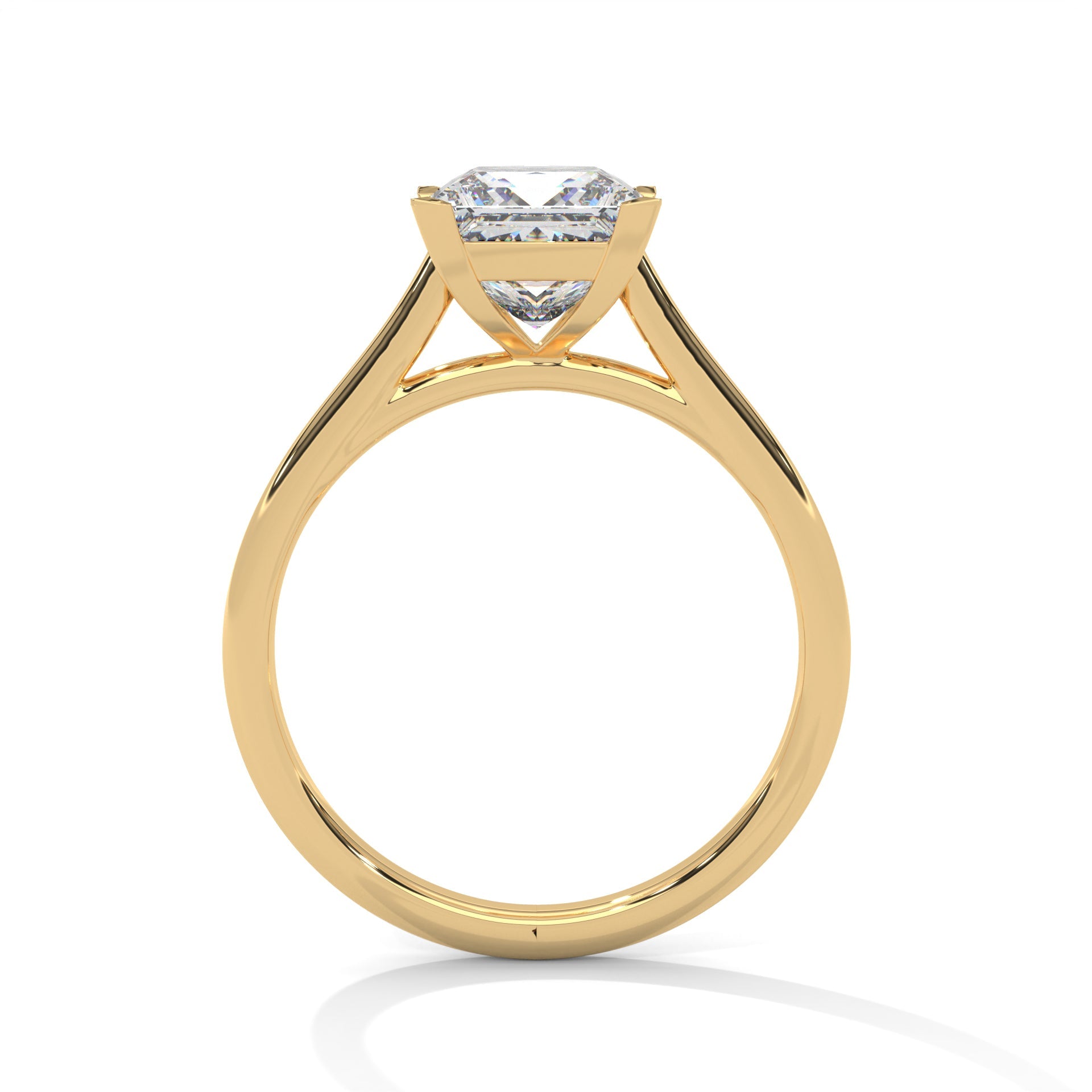 Timeless Elegance 1.5 CT Princess-Cut Lab Grown Diamond Solitaire Ring | F-VS1