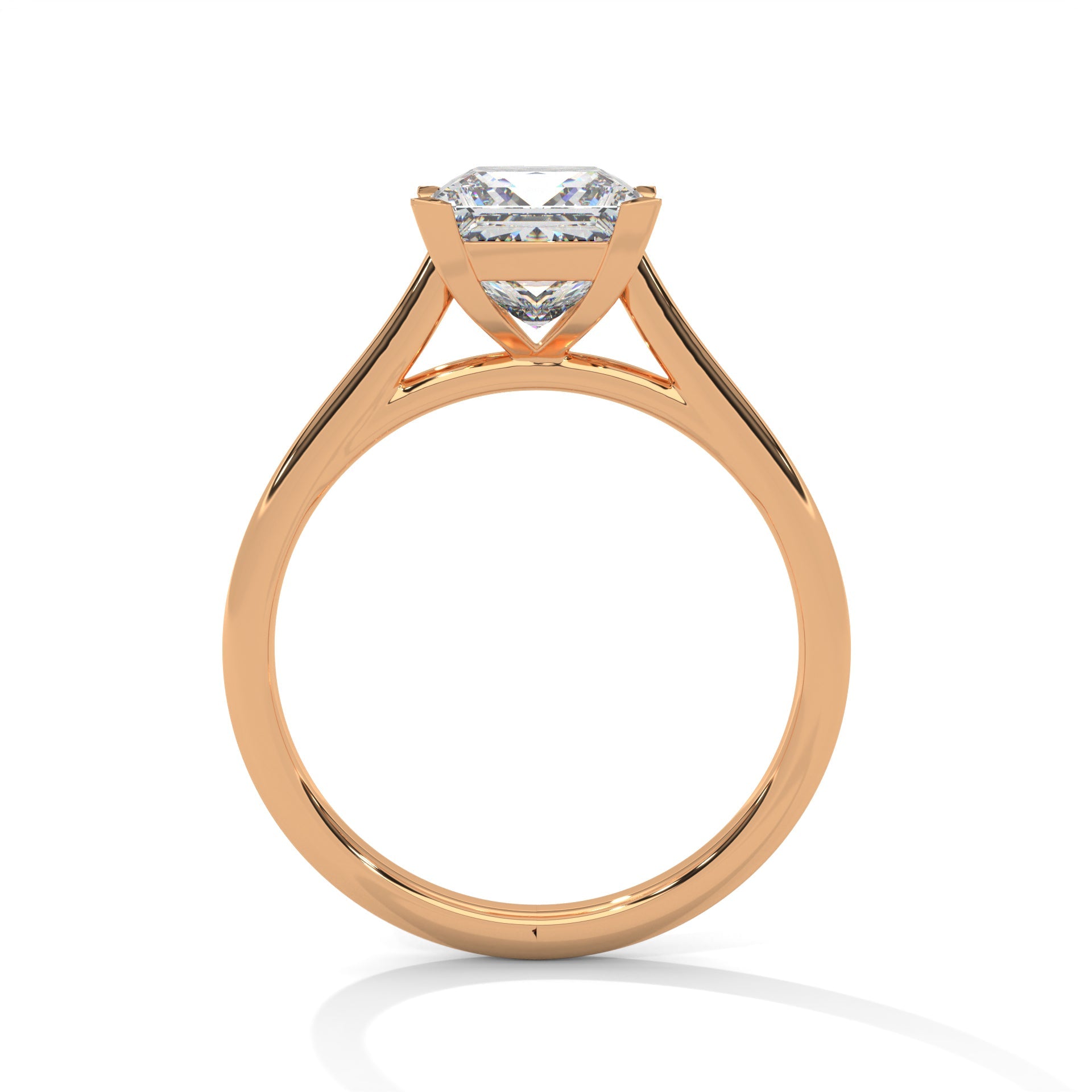 Timeless Elegance 1.5 CT Princess-Cut Lab Grown Diamond Solitaire Ring | F-VS1